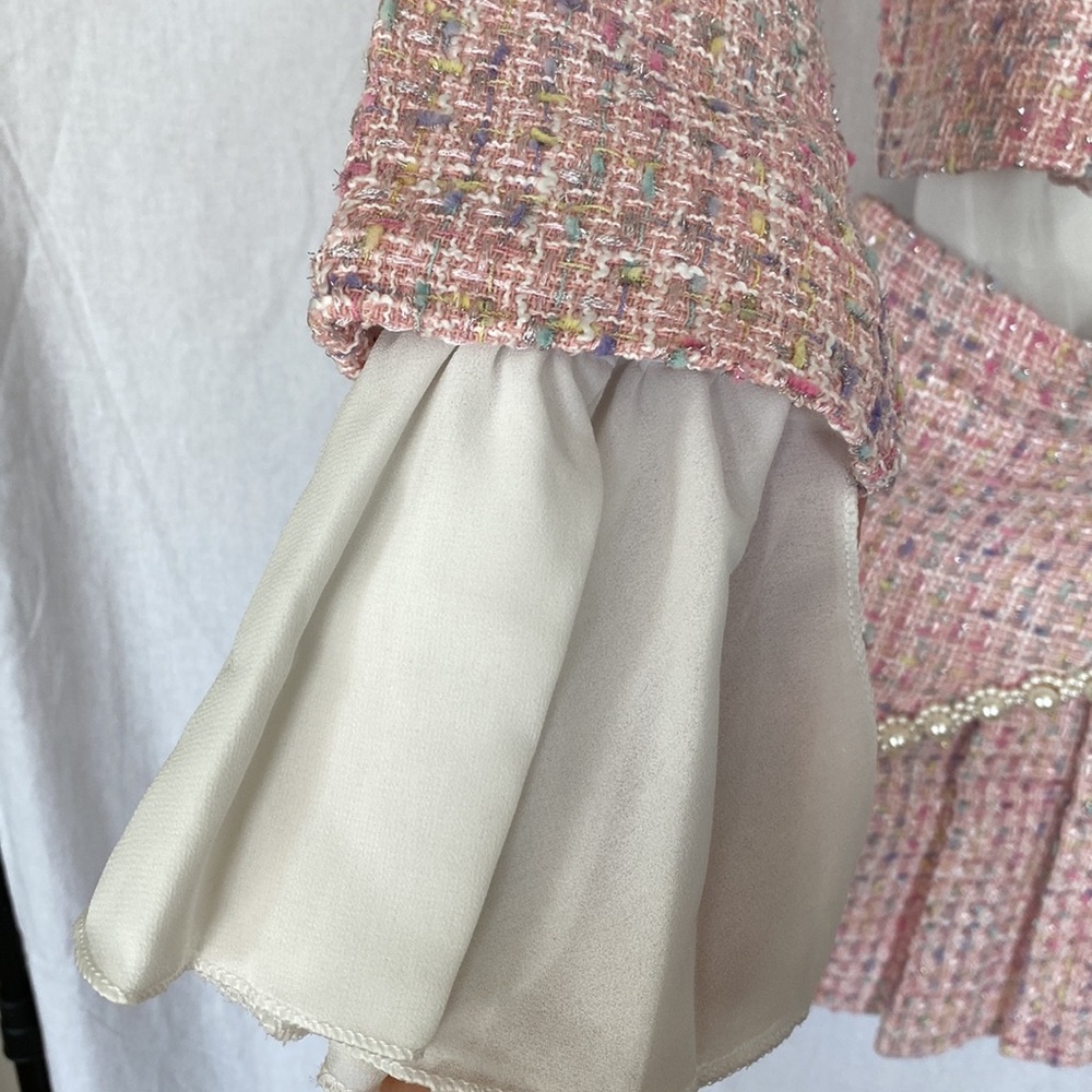 NWT multi-color tweed suit in ladies size medium - Picture 5 of 10